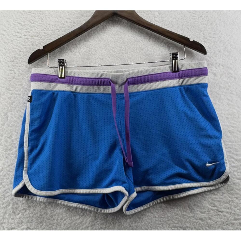 Vintage Nike Shorts The Athletic Dept Womens Mesh Large Retro Blue 2000s Y2K